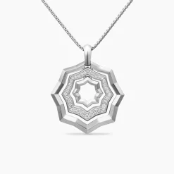 David Yurman Stax Zig Zag Pendant Necklace