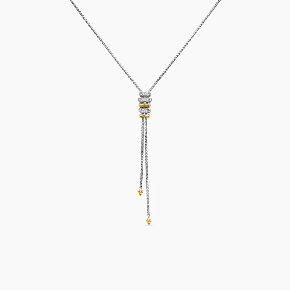 David Yurman Stax Zig Zag Y Necklace