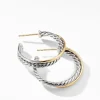 David Yurman The Crossover Collection Medium Hoop Earrings