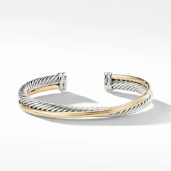 David Yurman The Crossover Collection® Cuff with 18ct Yellow Gold