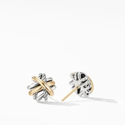 David Yurman The Crossover Collection® Stud Earrings with 18ct Yellow Gold
