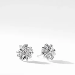 David Yurman The Crossover Collection Earrings with Diamonds