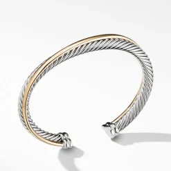 David Yurman The Crossover Collection® Cuff with 18ct Yellow Gold