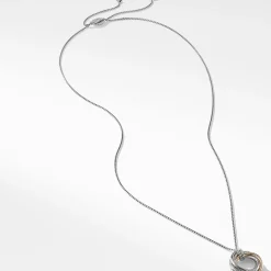 David Yurman The Crossover Collection® Small Pendant Necklace with 14ct Yellow Gold