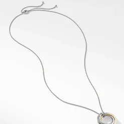 David Yurman The Crossover Collection® Pendant Necklace with 14ct Yellow Gold