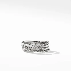 David Yurman X Collection Ring with Diamonds