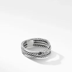 David Yurman X Collection Ring with Diamonds