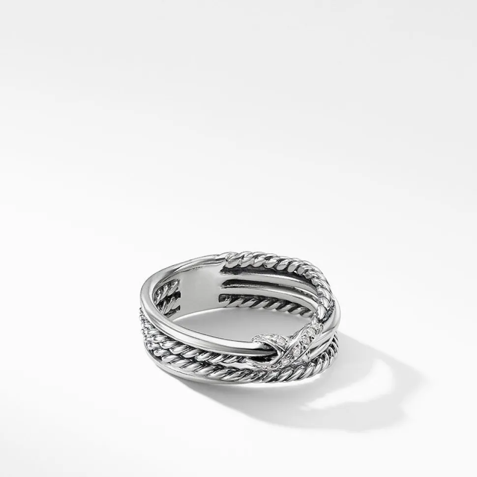 David Yurman X Collection Ring with Diamonds
