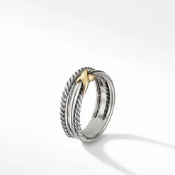 David Yurman X Crossover Ring with 18ct Gold