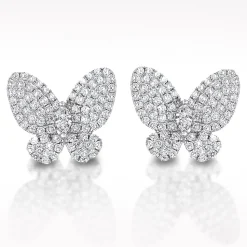 Essence 1.28ct Diamond White Gold Earrings