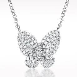 Essence 0.63ct Diamond White Gold Necklace