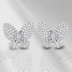 Essence 1.28ct Diamond White Gold Earrings