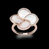 Essence 18ct Rose Gold Mother of Pearl and Diamond Ring