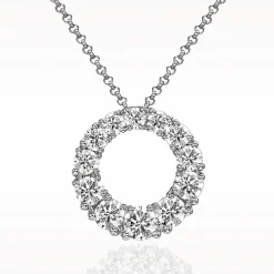 Eternal 1.75ct Diamond White Gold Necklace