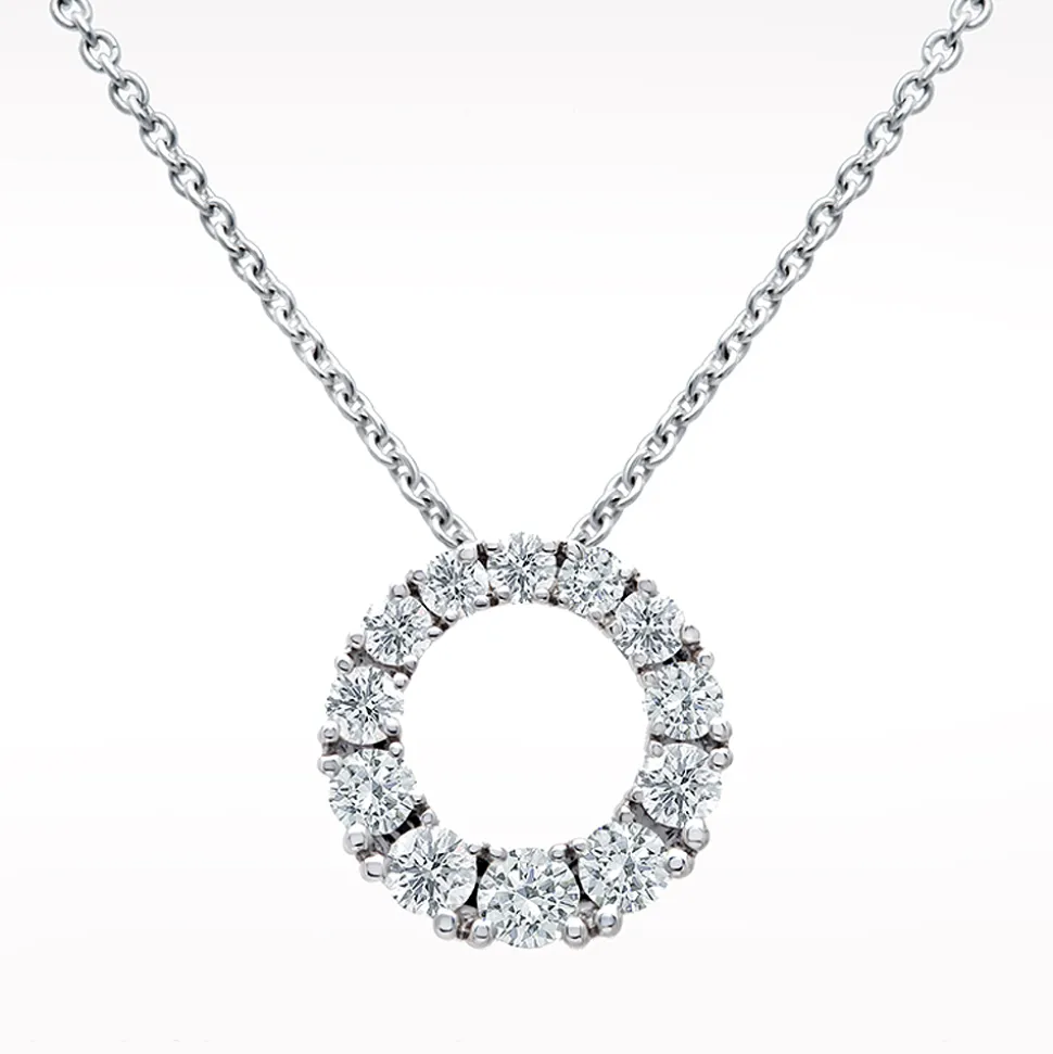 Eternal 1.10ct Diamond White Gold Necklace