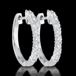 Eternal 0.53ct Diamond White Gold Earrings