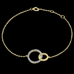 Eternal 0.13ct Diamond Yellow Gold Bracelet