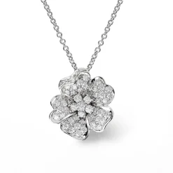 Flora 1.24ct Diamond White Gold Necklace