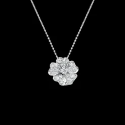 Flora 0.33ct Diamond White Gold Necklace
