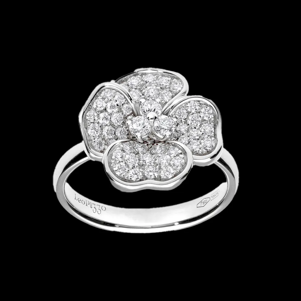 Flora 0.62ct Diamond White Gold Ring