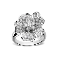 Flora 1.24ct Diamond White Gold Ring