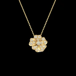 Flora 0.33ct Diamond Yellow Gold Necklace