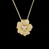Flora 0.64ct Diamond Yellow Gold Necklace