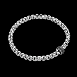 FOPE Eka Flex'it Bracelet with Black Diamonds