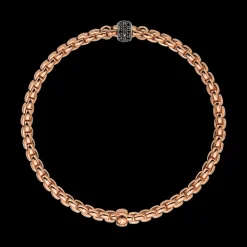 FOPE Eka Flex'it Bracelet with Black Diamonds