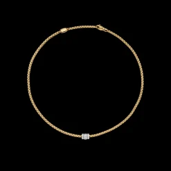 FOPE Eka Necklace with Rhombus-Set Diamonds