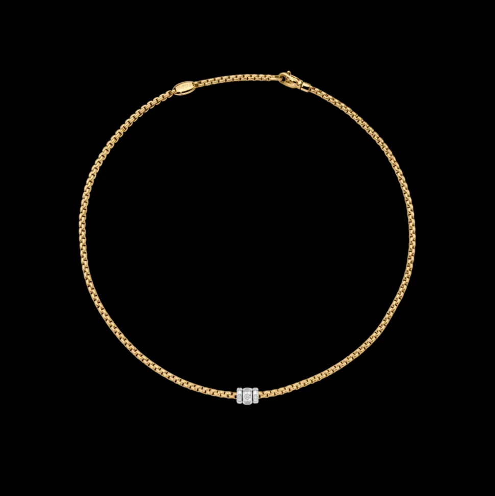 FOPE Eka Necklace with Rhombus-Set Diamonds