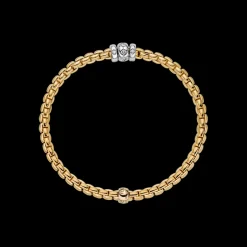 FOPE Flex'It Bracelet with Rhombus-Set Diamonds