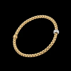 FOPE Flex'It Bracelet with Rhombus-Set Diamonds