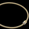 FOPE Solo Flex'it Necklace with Ornamental Clasp and Diamond Pavé