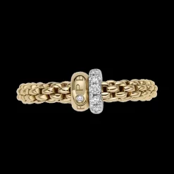 FOPE Solo Flex'it Ring with Diamond Pavé