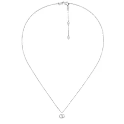 Gucci GG Running 18ct White Gold and Diamond Necklace