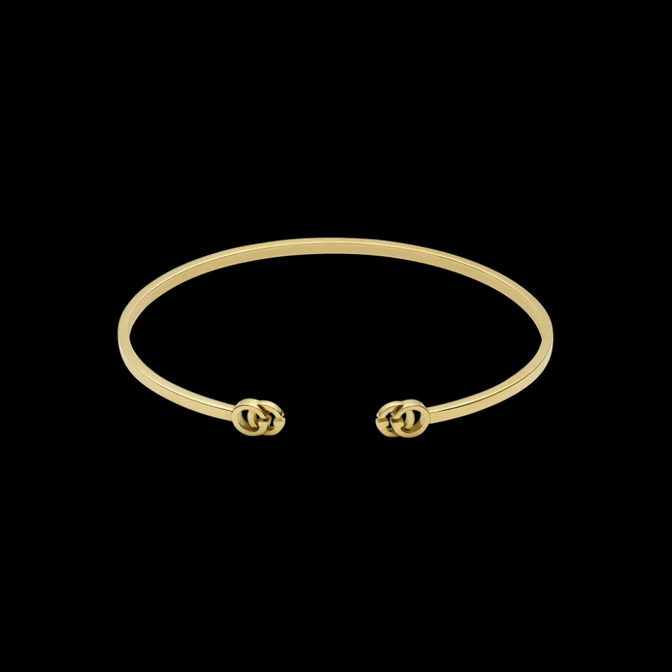 Gucci GG Running 18ct Yellow Gold Bangle