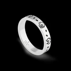 Gucci Ghost Silver Ring Size 17