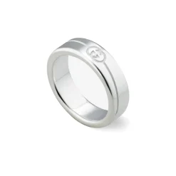 Gucci Interlocking Diagonal Ring Size 19