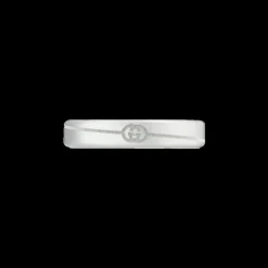 Gucci Interlocking Diagonal Thin Ring Size 15