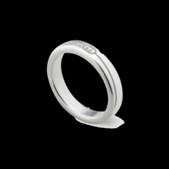 Gucci Interlocking Diagonal Thin Ring Size 13