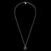 Gucci Interlocking Silver Pendant Necklace