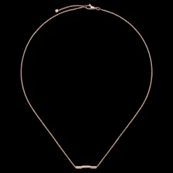Gucci Link to Love 18ct Rose Gold Necklace with Gucci Bar