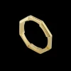 Gucci Link to Love 18ct Yellow Gold Mirrored Ring Size 13