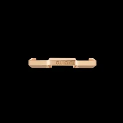 Gucci Link to Love Mirrored 18ct Rose Gold Ring Size 16