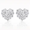 Illusion 0.50ct Diamond Heart Earrings