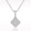 Illusion 0.28ct Diamond White Gold Necklace