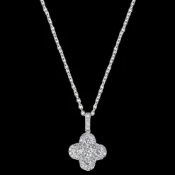 Illusion 0.74ct Diamond White Gold Necklace