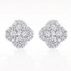 Illusion 18ct White Gold 0.37ct Diamond Earrings