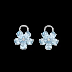 Kiki McDonough Blue Topaz Petal Flower Drops